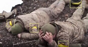 Soldados ucranianos a punto de