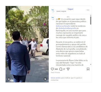 Publicaciones en redes sociales sobre supuesto encuentro entre De la Espriella y Álvaro Uribe son falsas