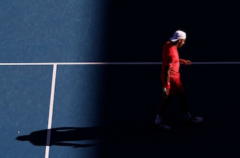 Francisco Cerúndolo durante la derrota