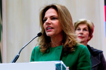 En la imagen, la presidenta