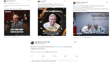 Felicitaciones para Rocha Moya en el 2024. (Capturas de pantalla)