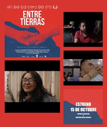 El documental 'Entre tierras' se estrena en salas de cine de México este 15 de octubre de 2026 y sigues las historias de Gustavo Lavariega, Jesús Ortiz y Ana Laura López. (Facebook/ Entre Tierras)
