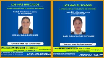 Ambas mujeres son buscadas por
