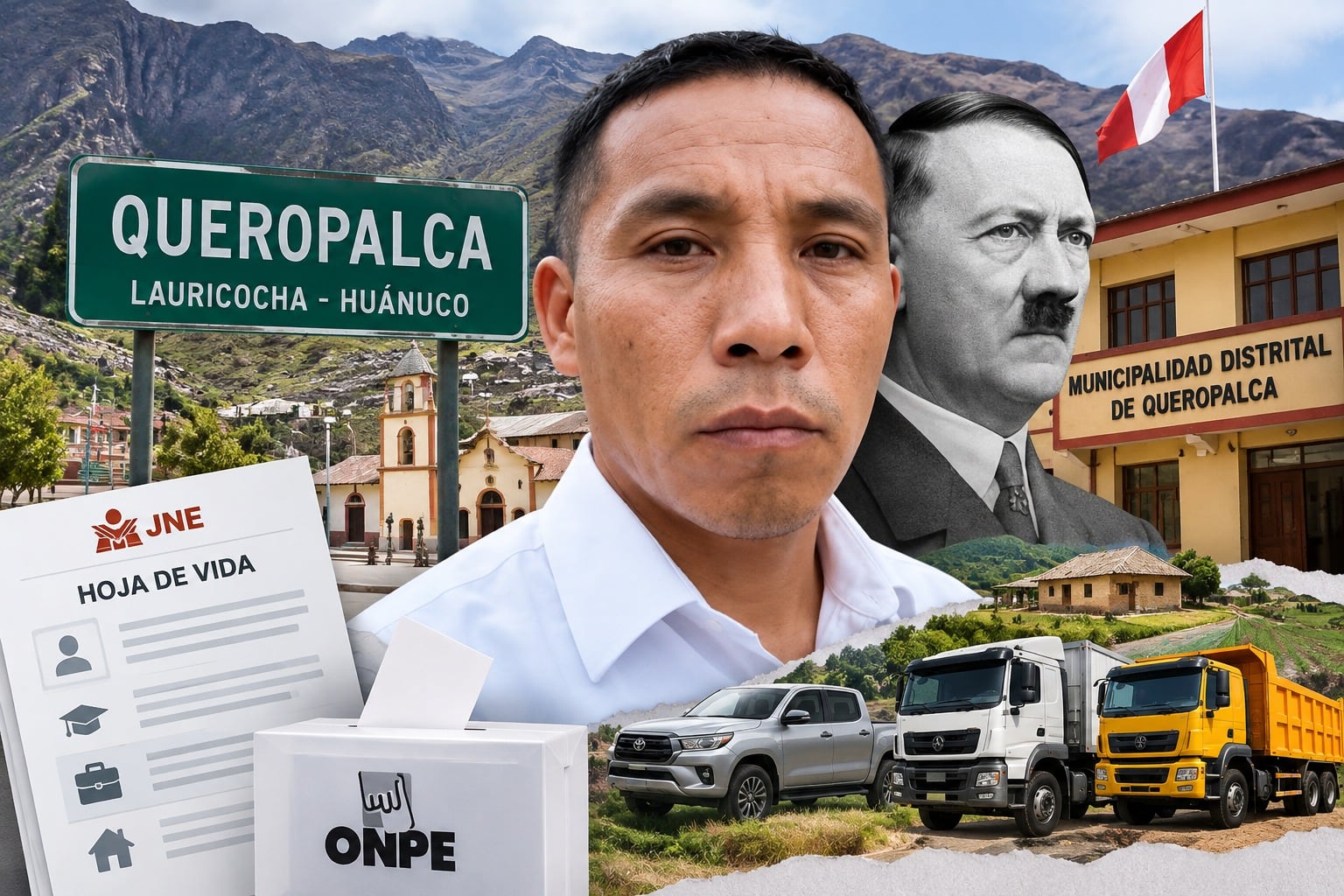Hitler Mussolini Simeón Flores es el virtual alcalde elector de Queropalca, Perú. (Imagen Ilustrativa Infobae)