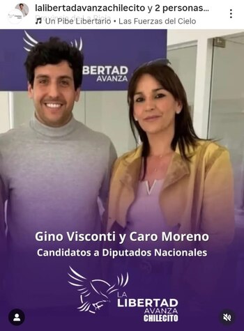 Gino Visconti y Carolina Moreno