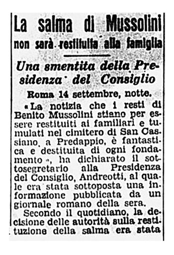 El nuevo gobierno italiano prefirió