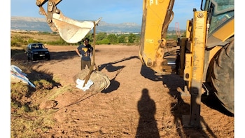 Recuperan en Burgos una huella fósil de un saurópodo de 125 millones de años