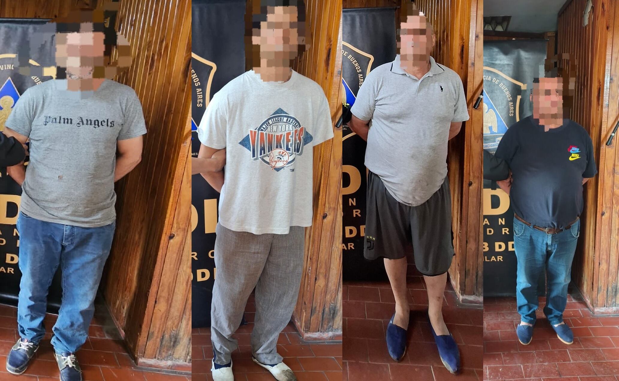 Los cuatro detenidos