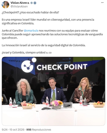 Vivian Aisen relató en X los principales momentos de la visita oficial de Omar Bula a Israel - crédito @VivianAisen/X