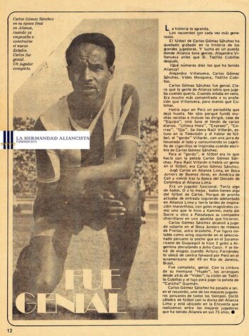 Carlos Gómez Sánchez fue uno