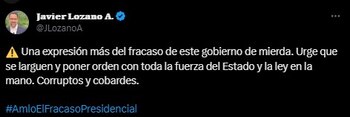 Javier Lozano despotricó por actos