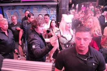 El primer mandatario saludó a