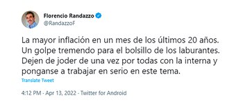 tuits inflacion