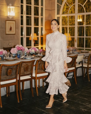 Tamara Falcó, en su fiesta de pedida. (Instagram)