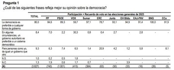 Pregunta del CIS de la