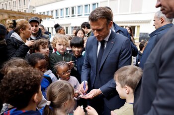 El presidente francés Emmanuel Macron