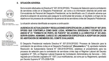 Contraloría evidenció una nueva irregularidad en la contratación de personal al interior del Despacho Presidencial.