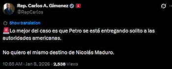 Carlos Giménez se despachó contra