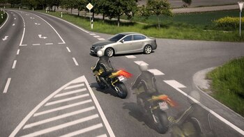 El accidente de moto no