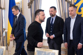 El presidente de Ucrania, Volodimir