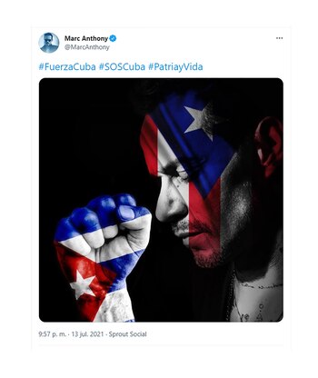 El tuit de Marc Anthony