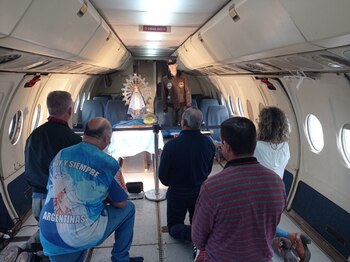 Momento único. Veteranos y familiares