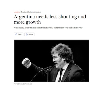 The Economist Milei