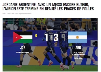 Portadas medios del mundo - Argentina Jordania