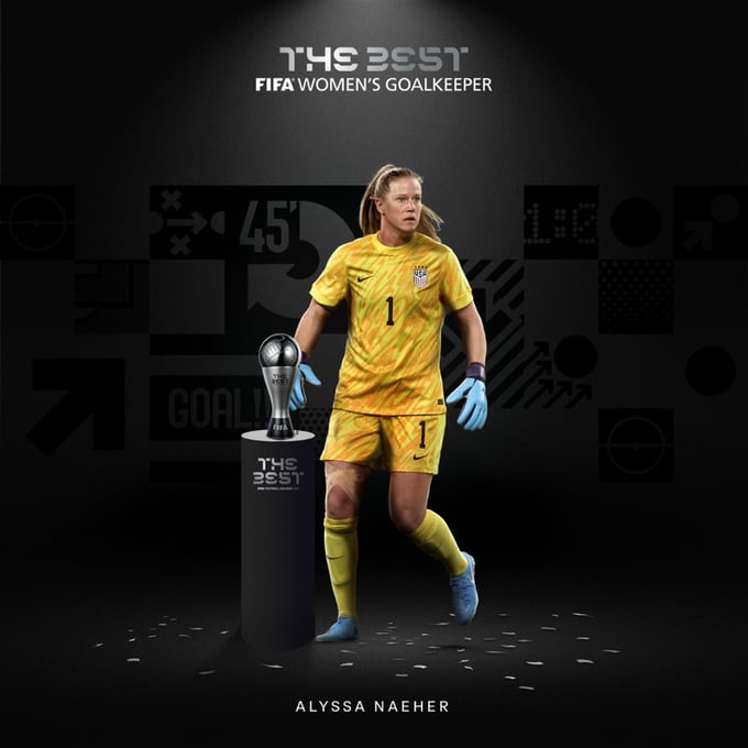Alyssa Naeher se llevó el premio The Best a la mejor arquera