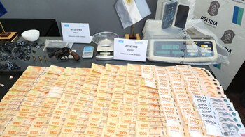 El dinero que le incautaron