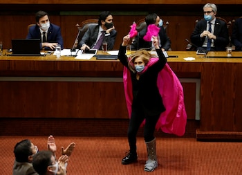 Chile's opposition congresswoman Pamela Jiles