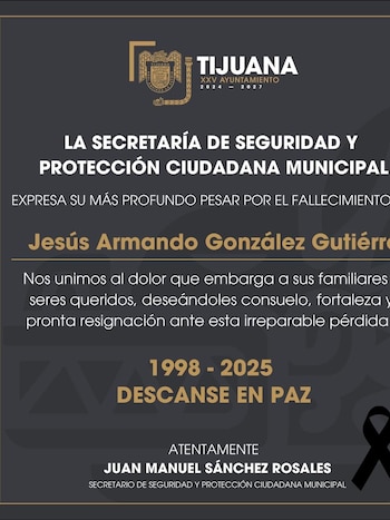 González Gutiérrez, elemento de seguridad