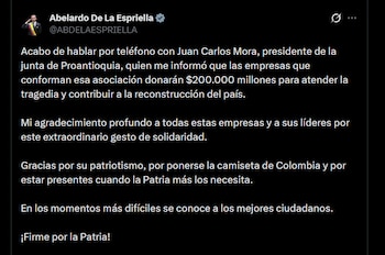 Abelardo de la Espriella - crédito @ABDELAESPRIELLA/X