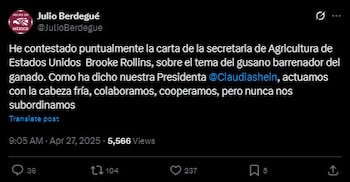 Julio Berdegué, secretario en México,