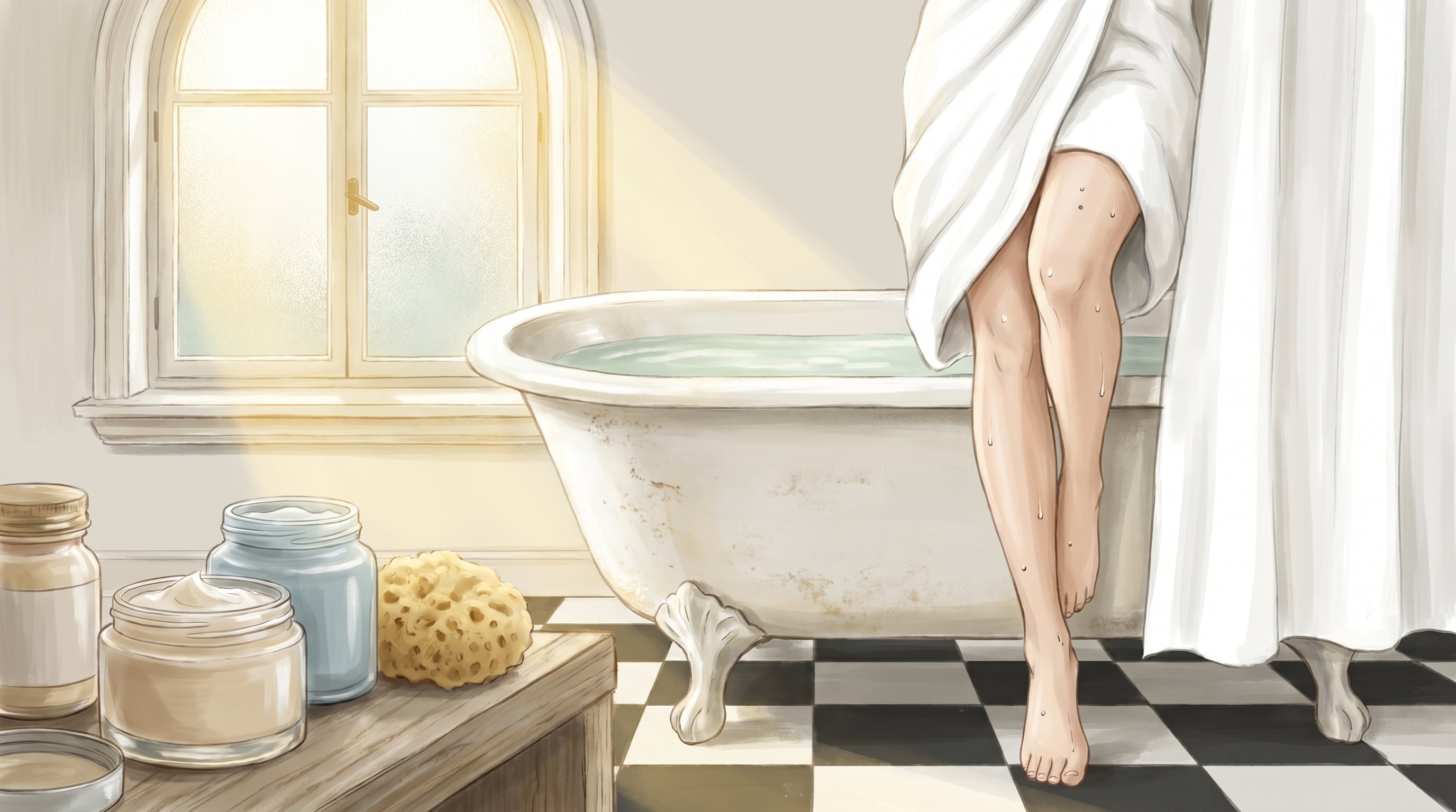 Las principales causas de las piernas de fresa incluyen foliculitis, queratosis pilaris, piel seca y técnicas de depilación agresivas (Imagen Ilustrativa Infobae)
