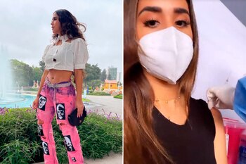 Melissa Paredes se vacunó contra