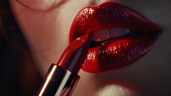 El uso del labial rojo