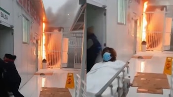 Incendio en el Hospital María