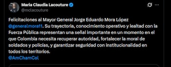 María Claudia Tarazona - crédito @mclacouture/X