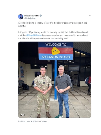 Luke Pollard, ministro de las Fuerzas Armadas del Reino Unido