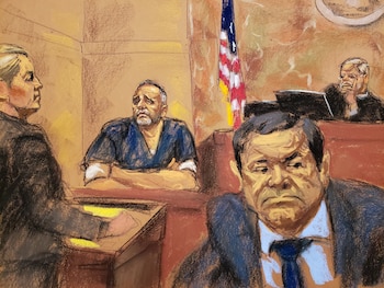 El Chapo durante su juicio