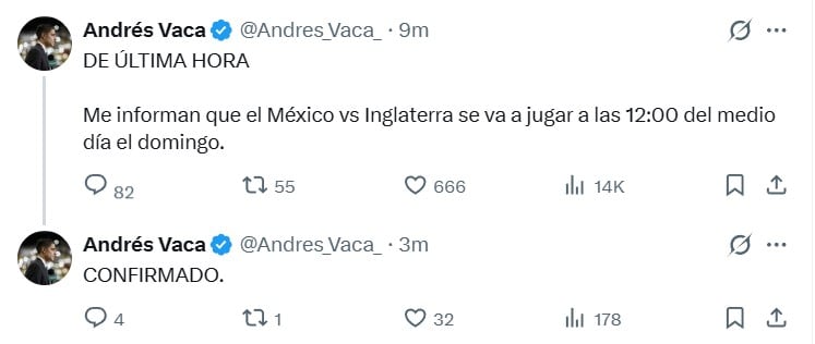 El periodista informó sobre esta decisión a través de su cuenta oficial de Twitter. (TW @Andres_Vaca_)