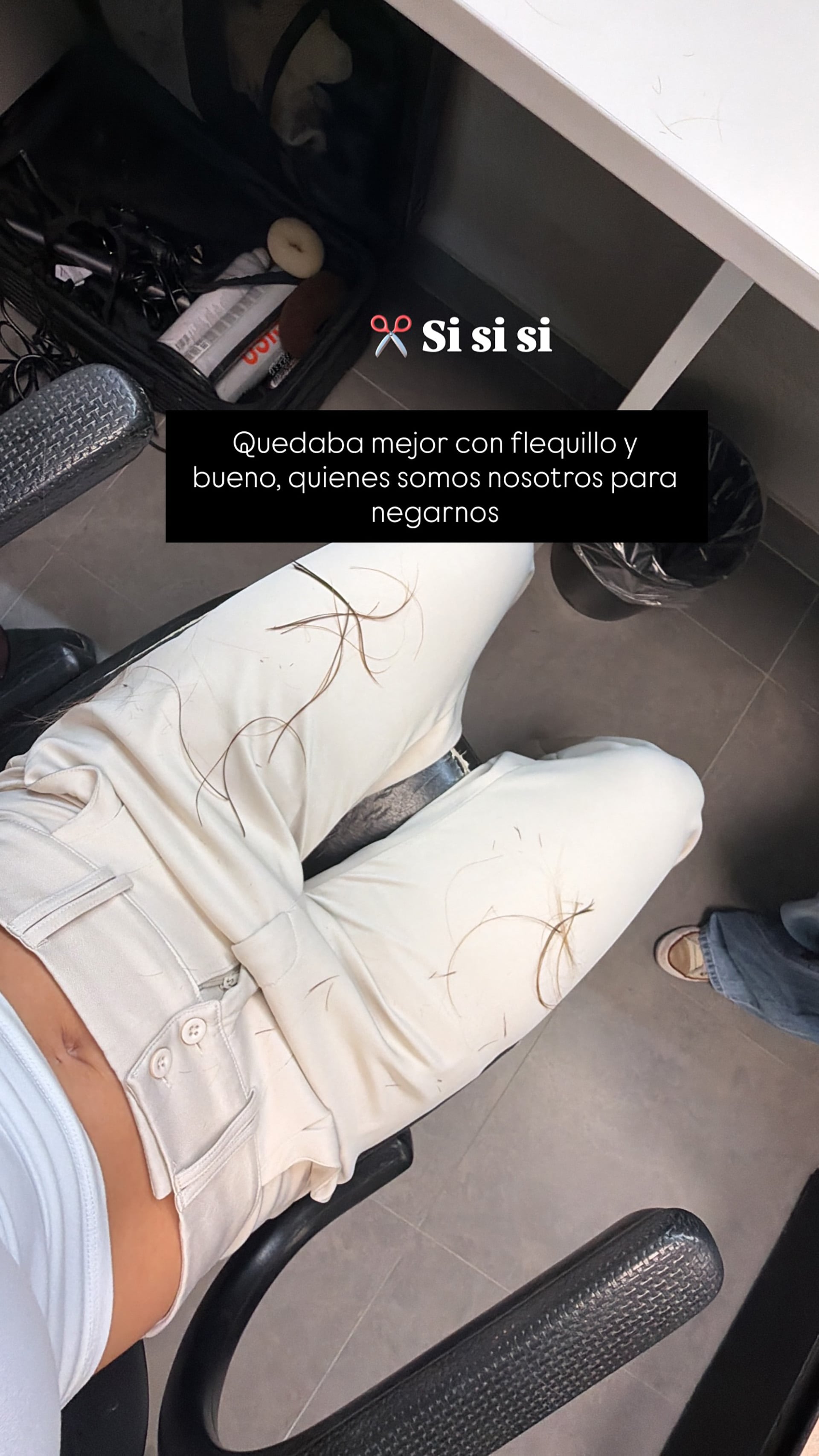 Las pruebas del cambio de look de Rocío Robles