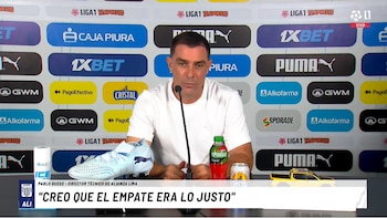 Pablo Guede y su frustración por la derrota ante Sporting Cristal: “El empate era lo justo, duele perder en el último minuto”