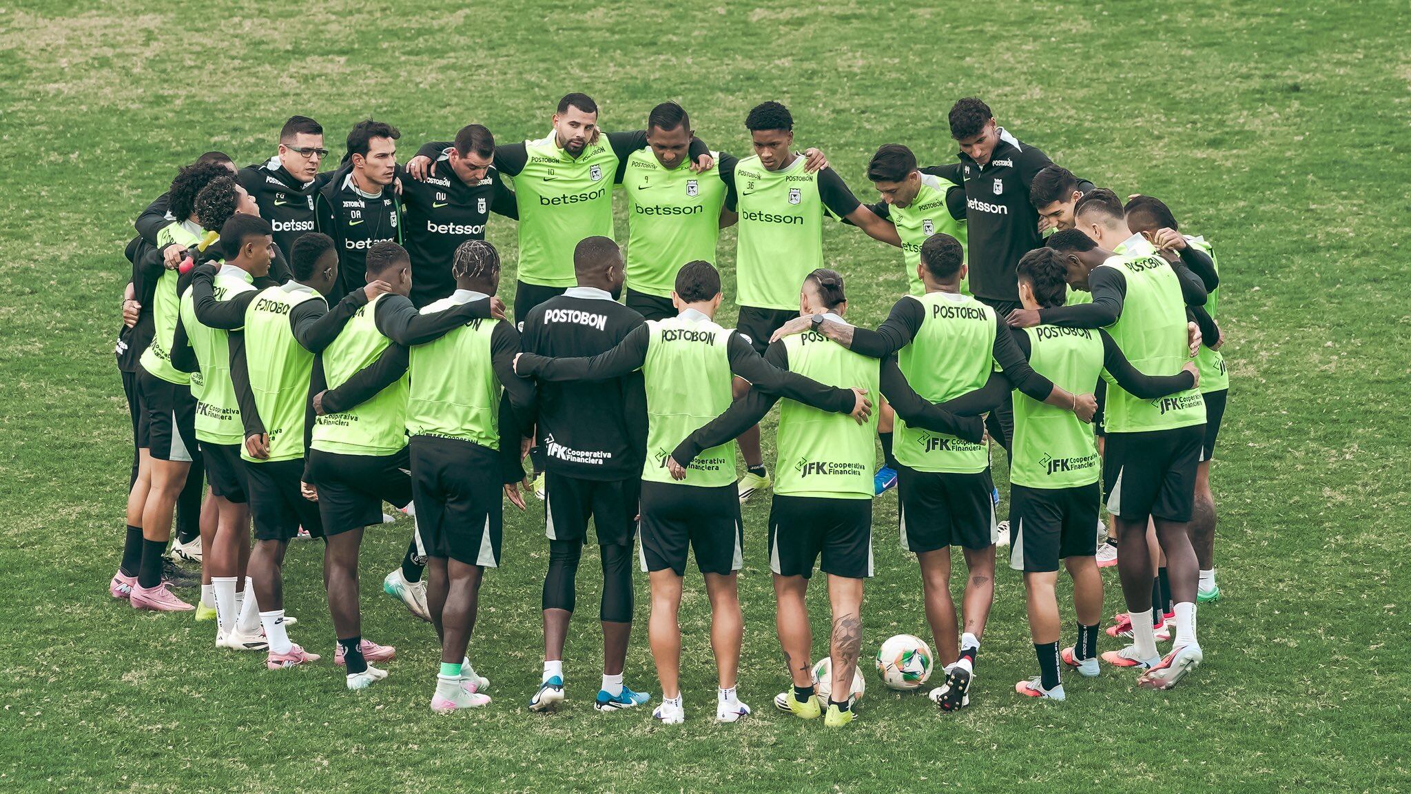 Atlético Nacional quiere un nuevo triunfo en Liga BetPlay que lo clasifique a playoffs y silencie las críticas de algunos hinchas - crédito Atlético Nacional