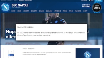 El comunicado del Napoli que