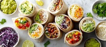 El wrap de verdura admite