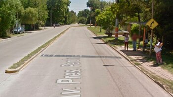 La parada de colectivos donde