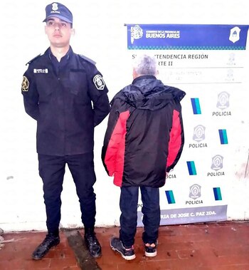 El sospechoso tras ser detenido