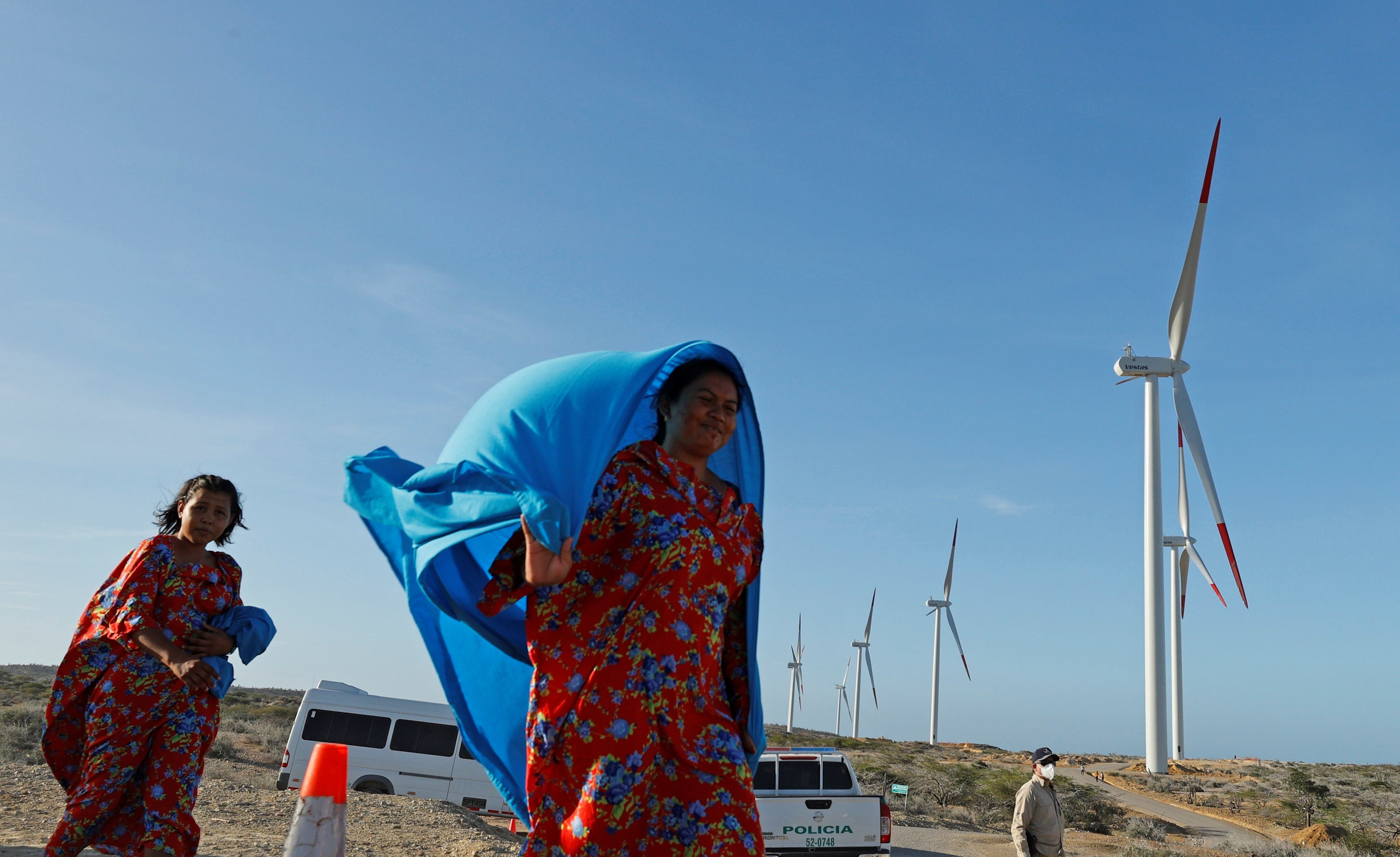 Windpeshi prevé instalar 41 aerogeneradores y aportar 205 megavatios al sistema energético colombiano - crédito Mauricio Dueñas/EFE